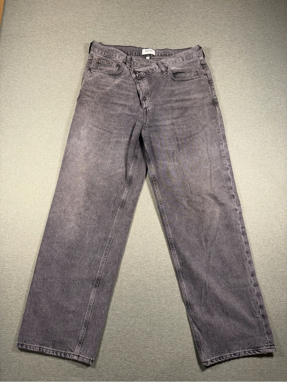 AGOLDE Women's Criss Cross Straight Leg Jeans